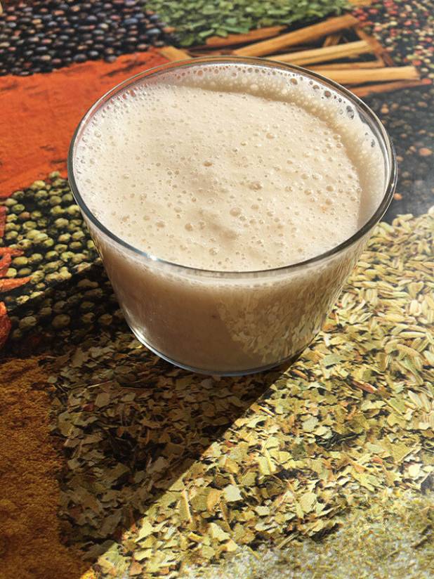 Batido de leche de coco y manzana