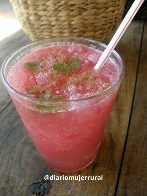 Granizado de sandía casero