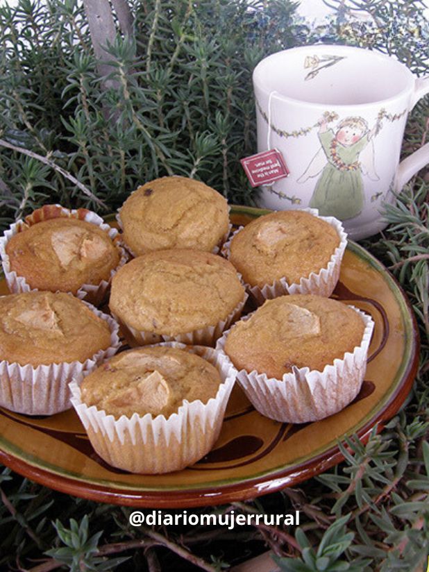 Magdalenas de manzanas caseras